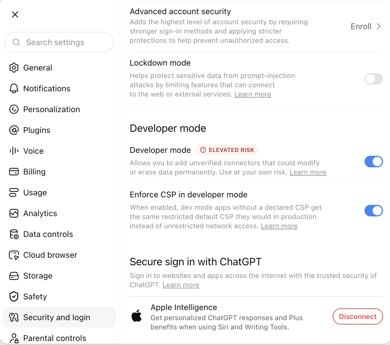 הפעלת Developer Mode ב-ChatGPT לצורך חיבור MCP